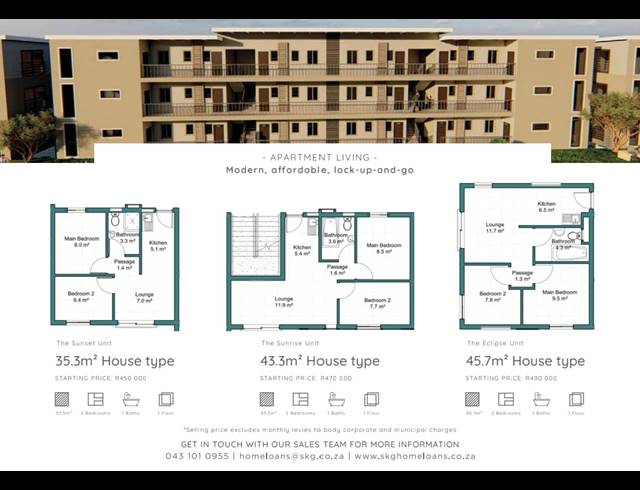 2 BEDROOM APARTMENT FOR SALE IN AMALINDA
